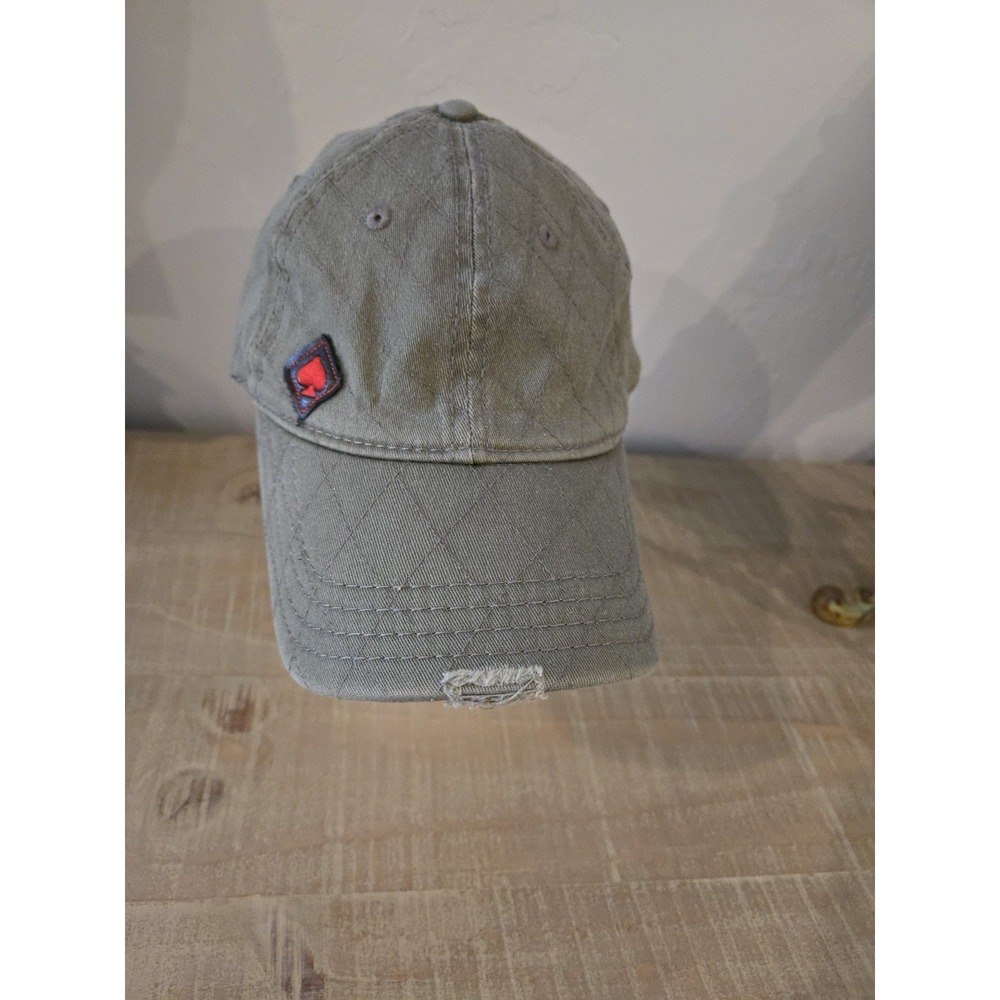 Red Spade Trailer Brand Hat Cap A Flex Fit Lrg Distressed